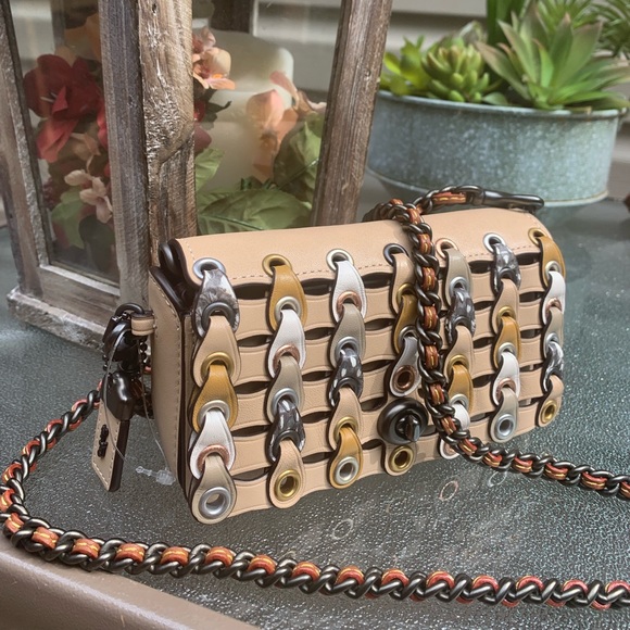 Coach Handbags - Authentic Coach Dinkier leather/Snakeskin Crosb